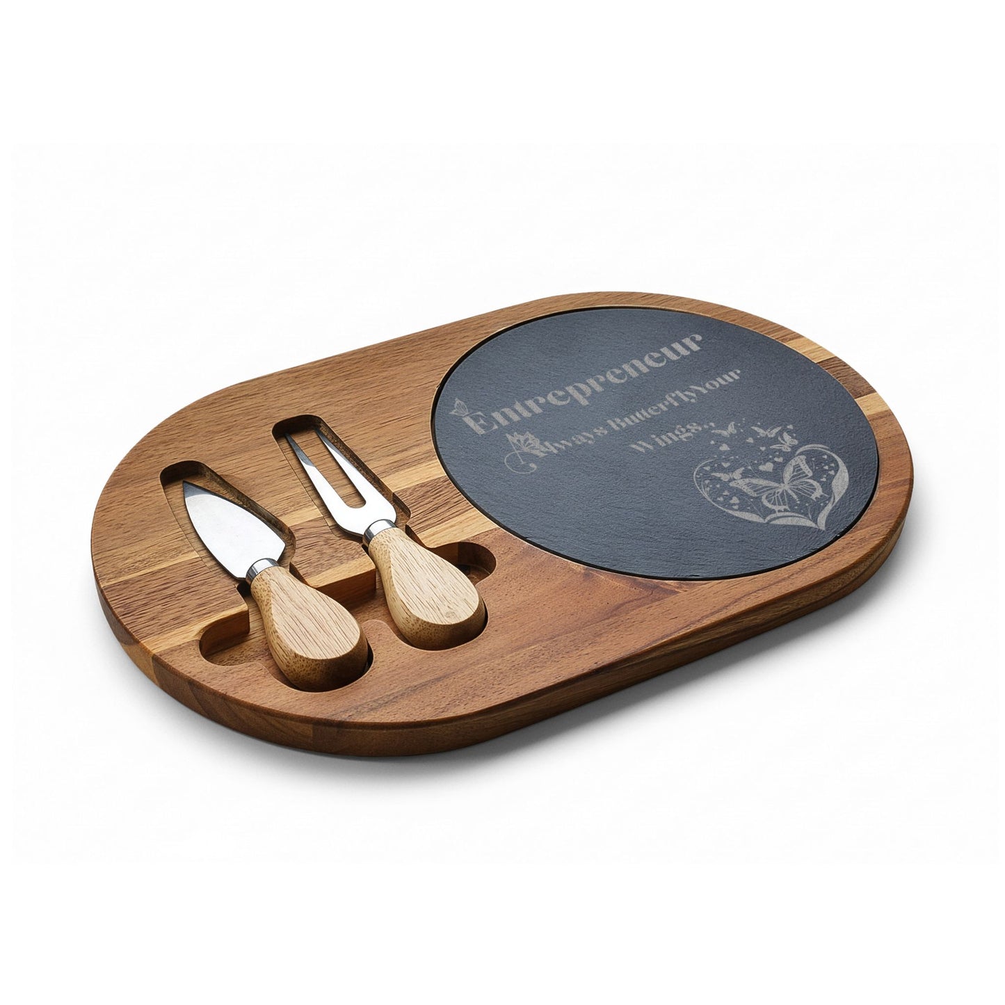 Entrepreneur Always Butterfly Your Wings Charcuterie Board (Engraving)